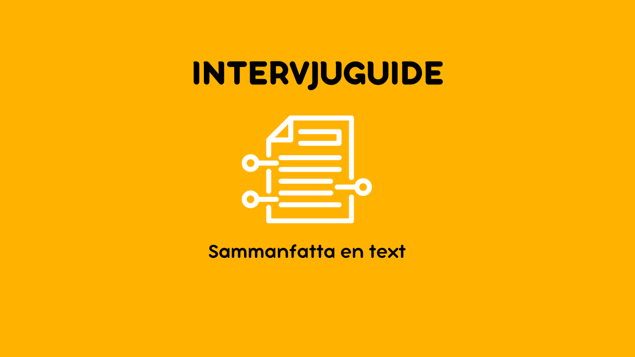 Sammanfatta en text