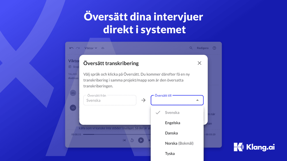 Translation of Interviews